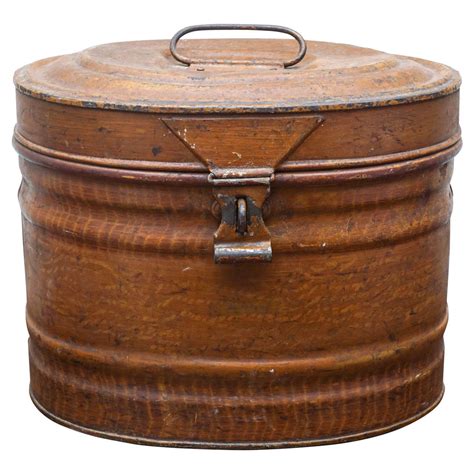 antique metal hat boxes|value of old hat boxes.